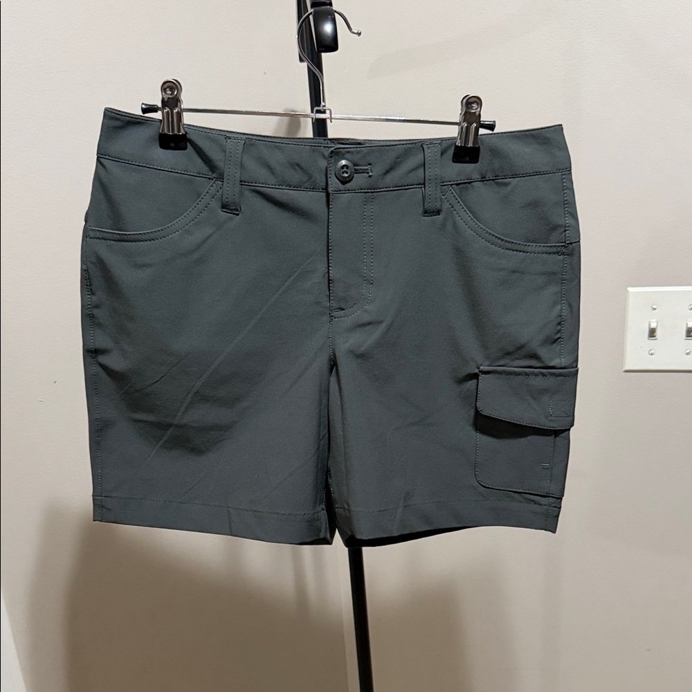 Eddie Bauer Flat Front Cargo Shorts in Charcoal: 4